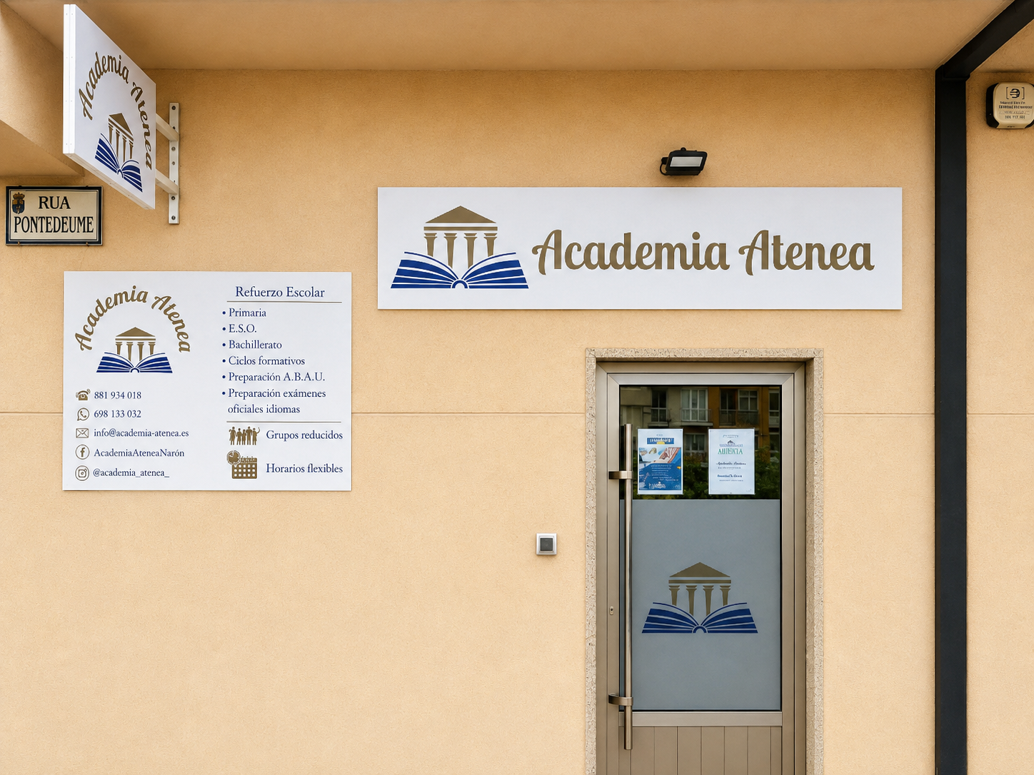 Exterior de Atenea 2 en Rúa Pontedeume